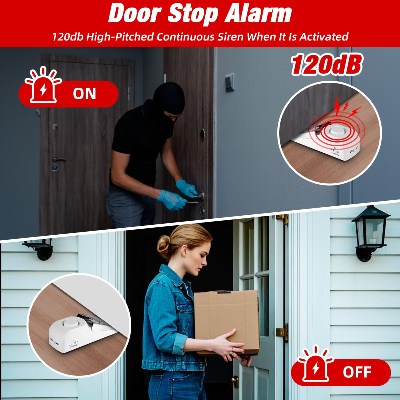Portable Door Stop Alarm Trave - Door Stop Alarm recension och pris