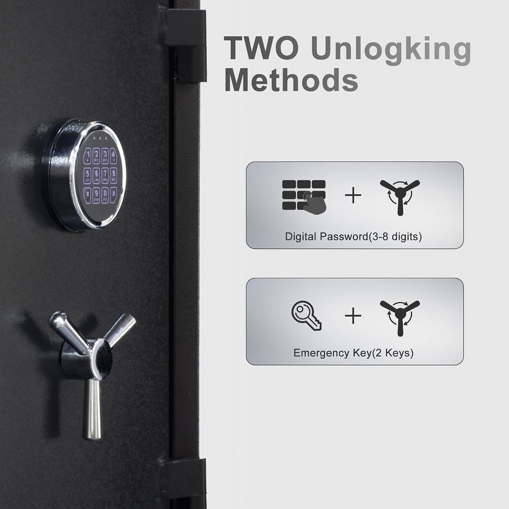 Large Handgun Safe with Digita - Fire Safe Document recension och pris