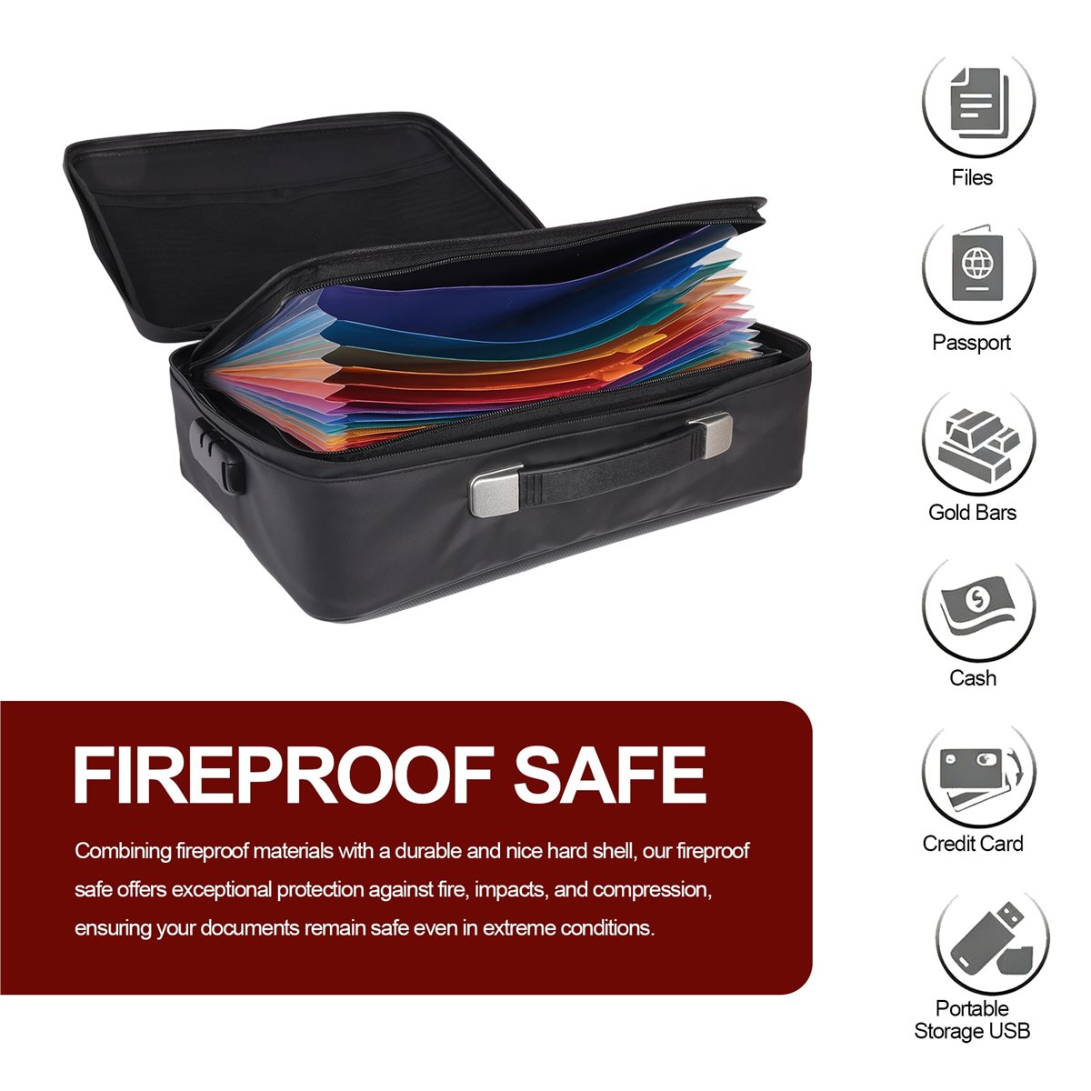 828328 Fireproof Document Box  - Fire Safe Document recension och pris