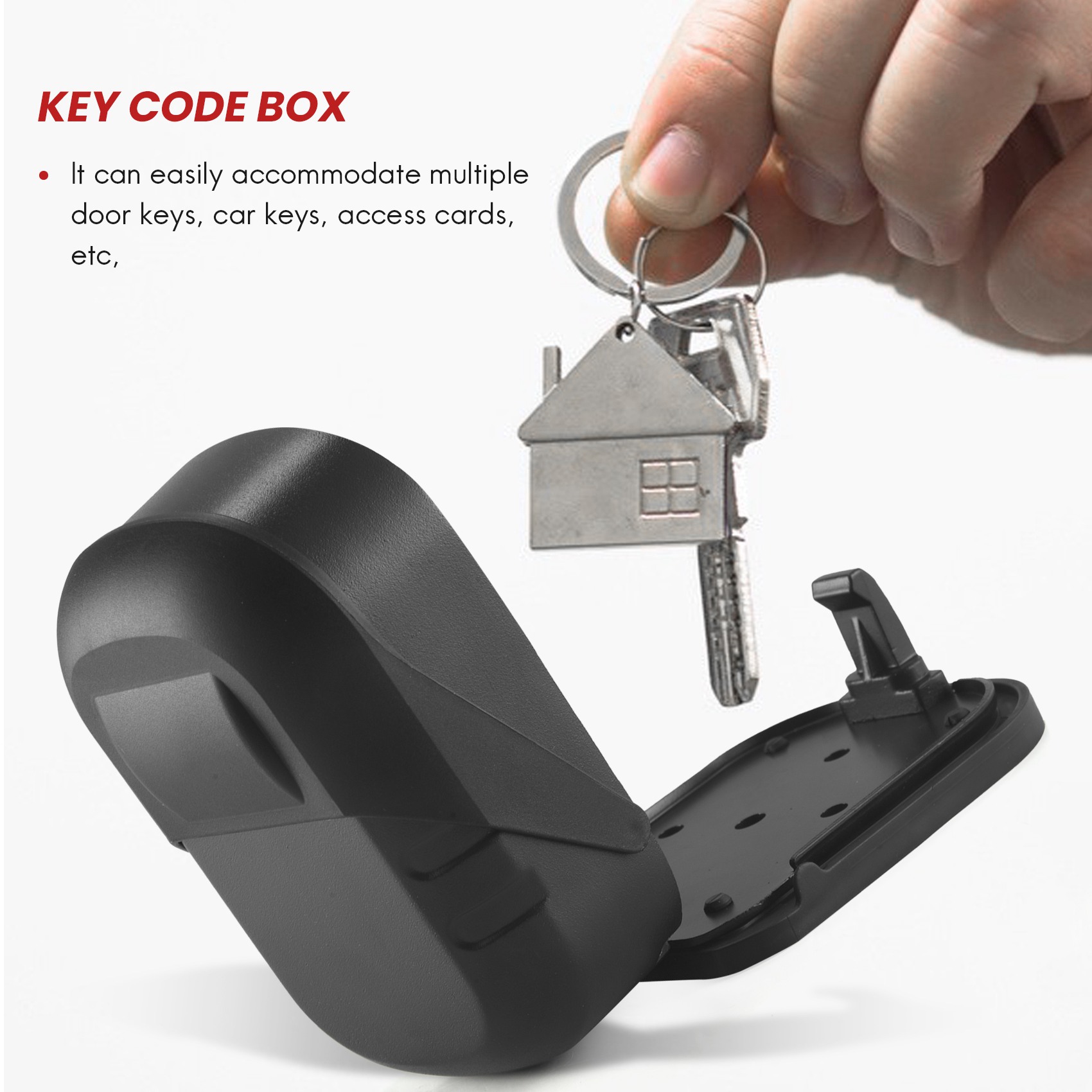 B27B Key Lock Box Wall Mount 4 - Lockbox Key Secure recension och pris