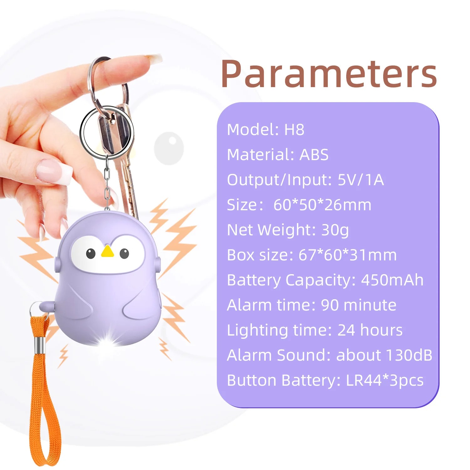 Personal Self Defense 5Pcs Ala - Personal Alarm Keychain recension och pris
