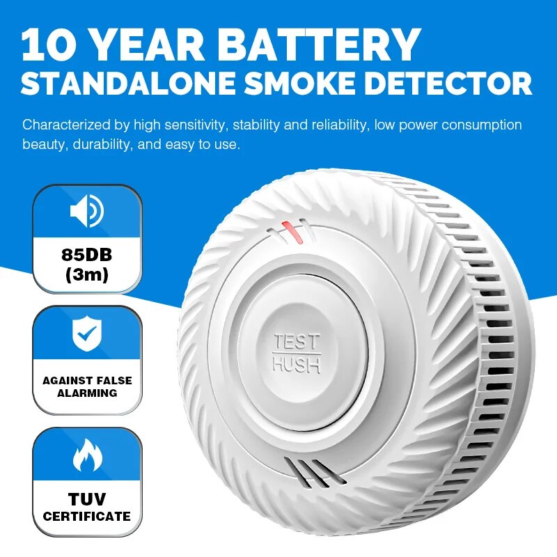 1pc Smoke Detector Warning, In - Smoke Detector Interconnected recension och pris