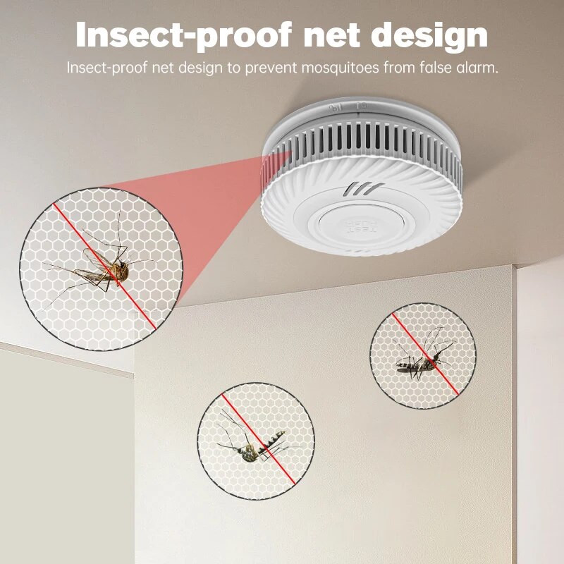 1pc Smoke Detector Warning, In - Smoke Detector Interconnected recension och pris