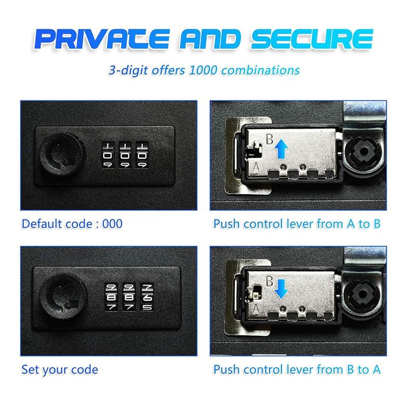 A92Z Combination Key Cabinet 2 - Lockbox Key Secure recension och pris