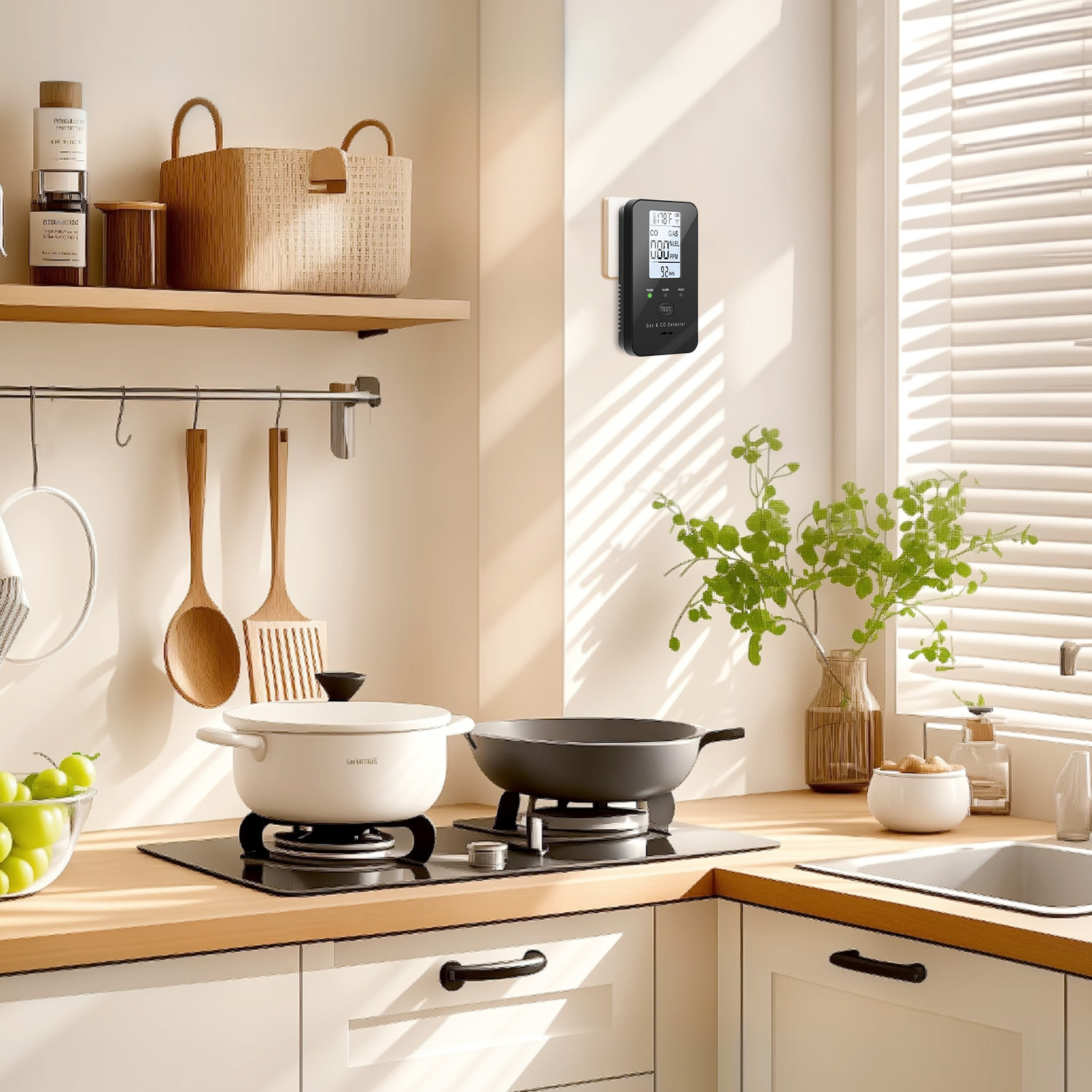 Natural Gas & Carbon Monoxide  - Co Detector Plug recension och pris
