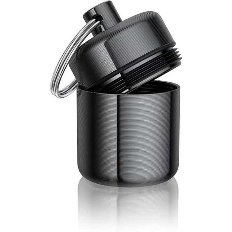 Mini Keychain Pill Box, Alumin - Medicine Cabinet Lock recension och pris