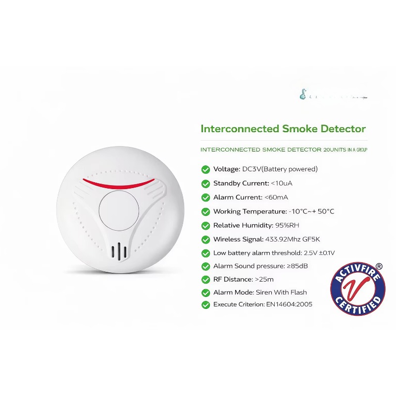 Activfire AU Standard AS3786 W - Smoke Detector Interconnected recension och pris