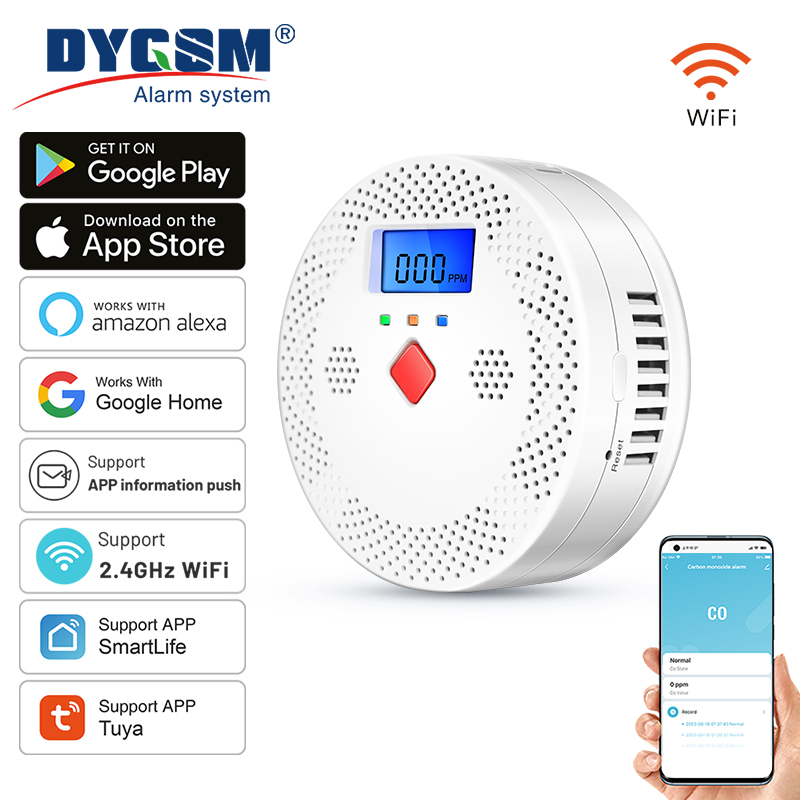 Tuya WiFi Smart Carbon Monoxid - Co Detector Plug recension och pris