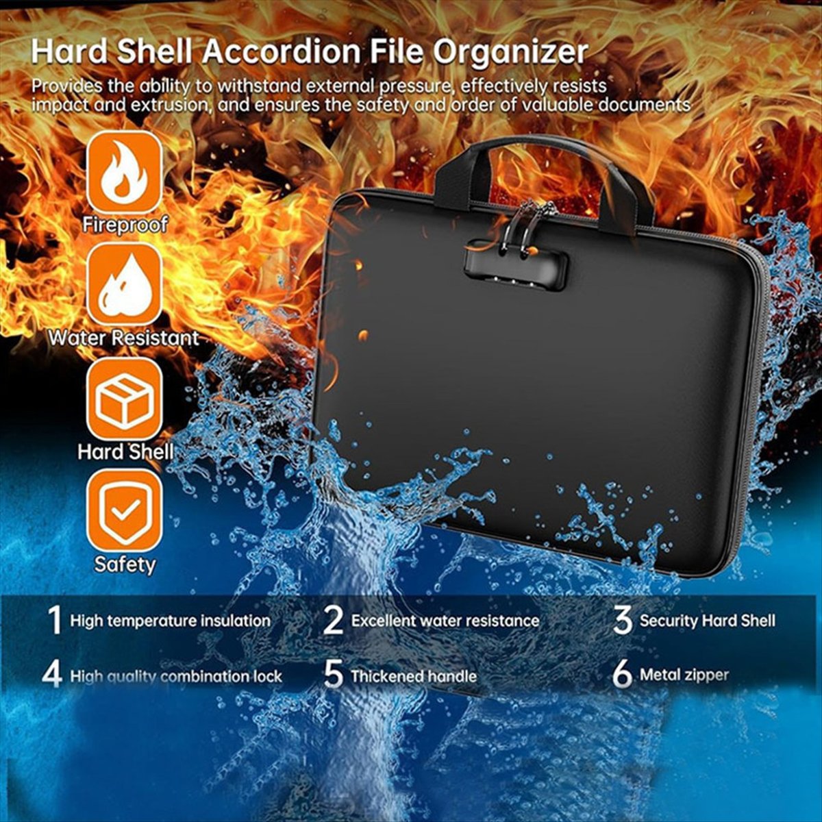 Fireproof Document Organizer B - Fire Safe Document recension och pris